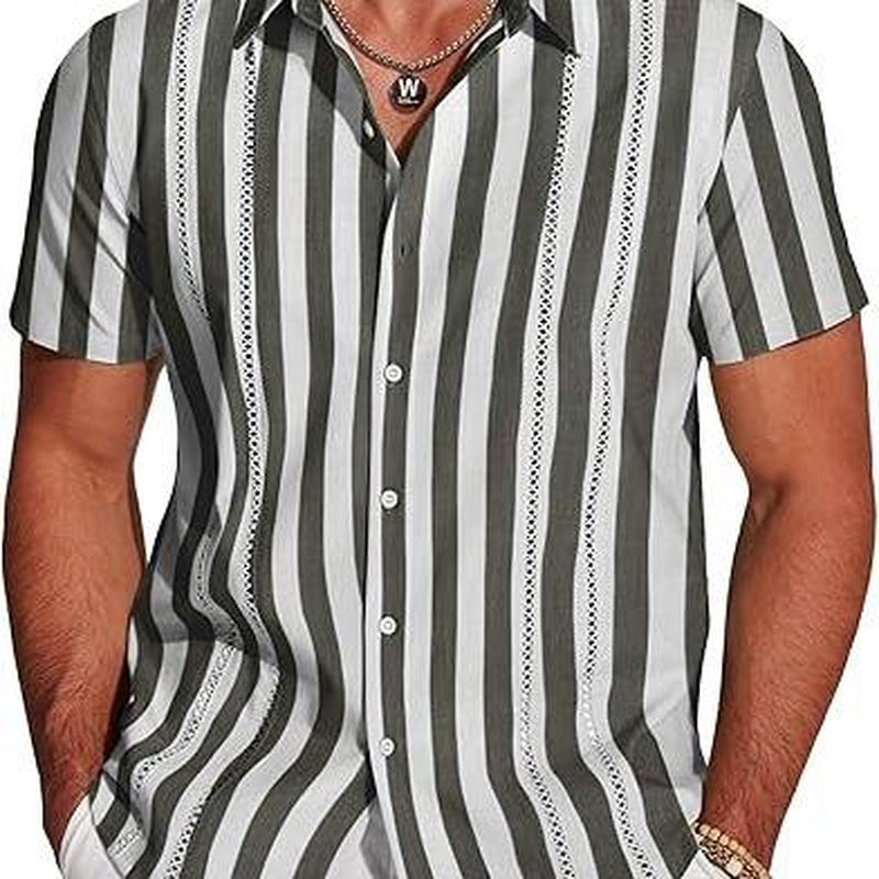  Men'S Cuban Guayabera Shirt 