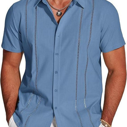  Men'S Cuban Guayabera Shirt 